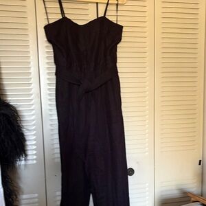 Elegant Black  J Crew Jumpsuit 100 Linen